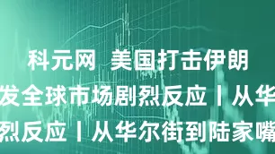 科元网  美国打击伊朗核设施将引发全球市场剧烈反应丨从华尔街到陆家嘴